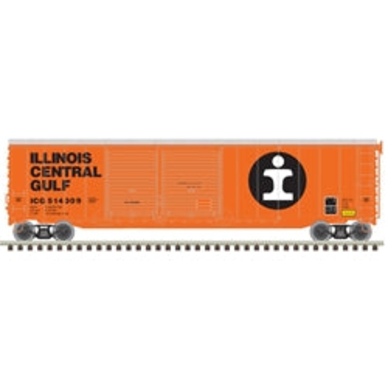 Atlas 20006582 HO Scale 50' Postwar Boxcar Illinois Central Gulf ICG 514309