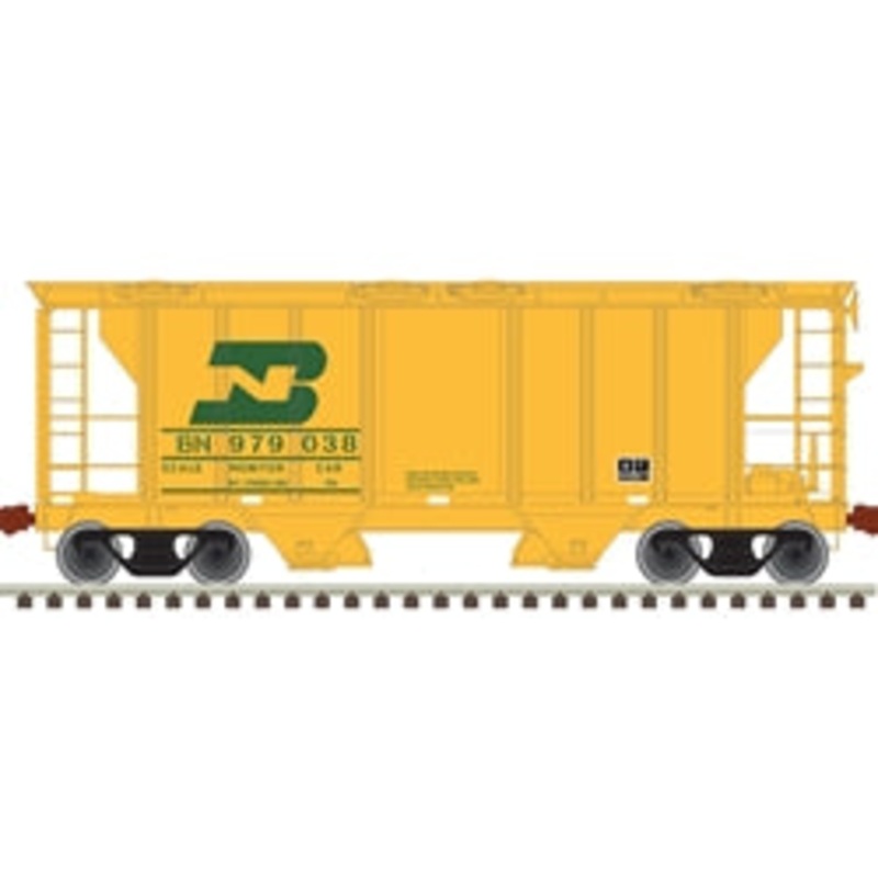 Atlas Trainman 20006595 HO Scale PS-2 Covered Hopper Burlington Northern Scale Monitor Car BN 979039