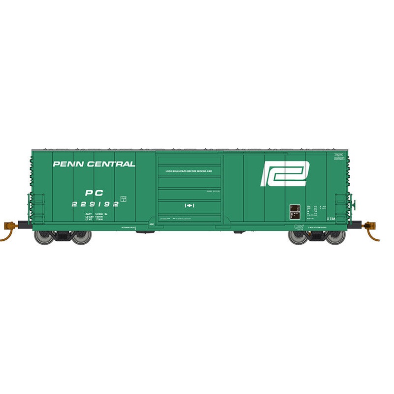 Rapido Trains 139001 HO Scale Evans X72A Boxcar Large Logo Penn Central PC 6 Pack