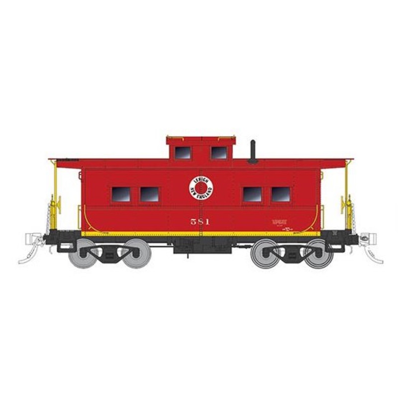 Rapido Trains 144009 HO Scale Northeastern Style Steel Caboose Lehigh New England LNE 583
