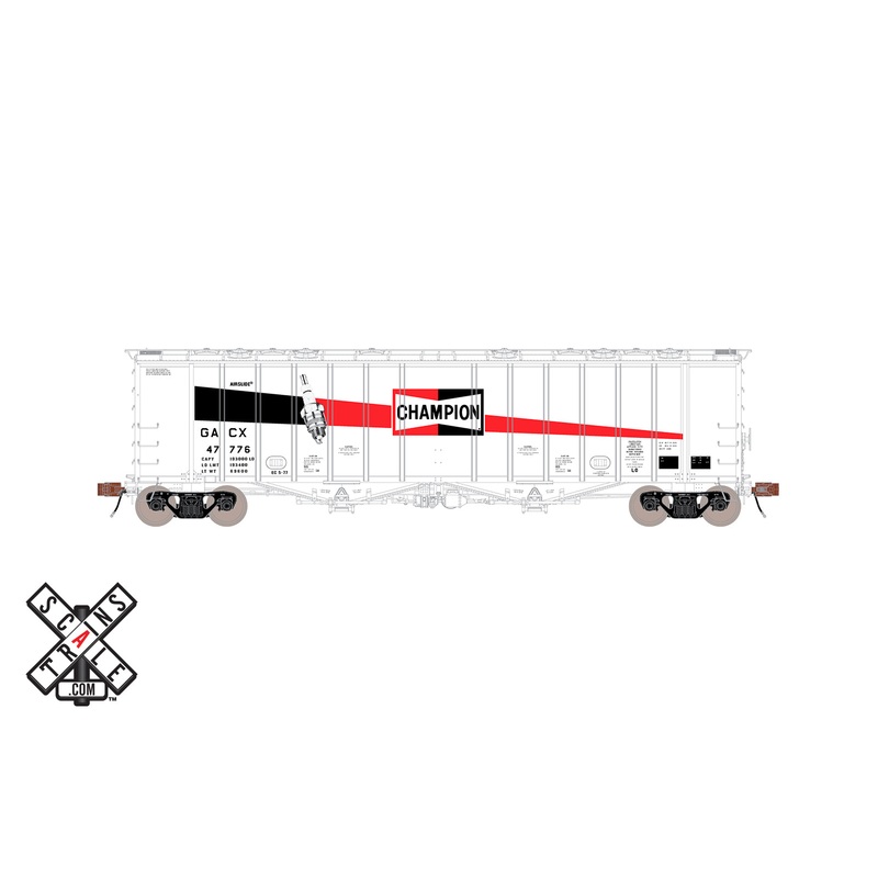 ScaleTrains HO Scale 32993 Rivet 4180 Airslide Hopper Champion Spark Plug GACX 47776