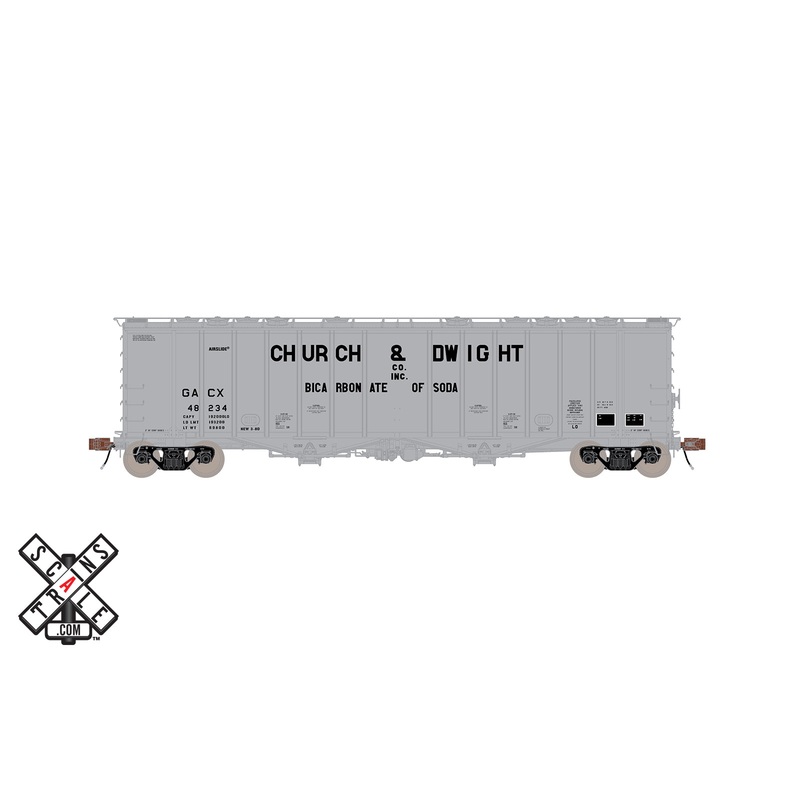 ScaleTrains HO Scale 32997 Rivet 4180 Airslide Hopper Church & Dwight GACX 48246