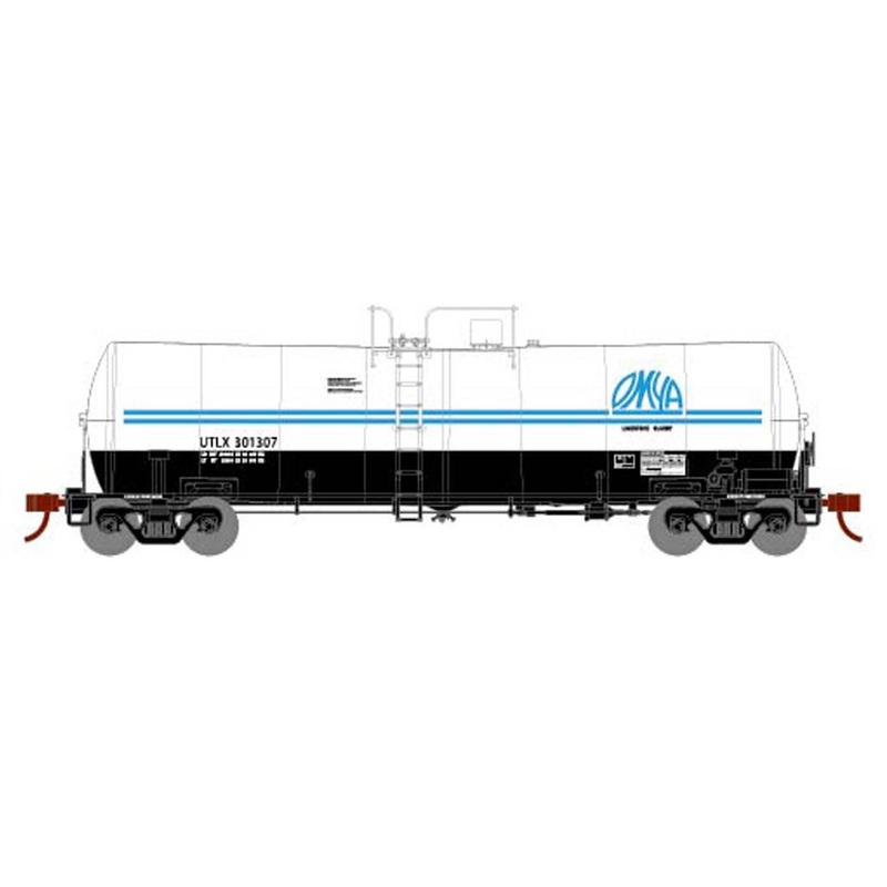 Athearn 16359 HO Scale 16k Clay Slurry Tank Car OMYA UTLX 301307