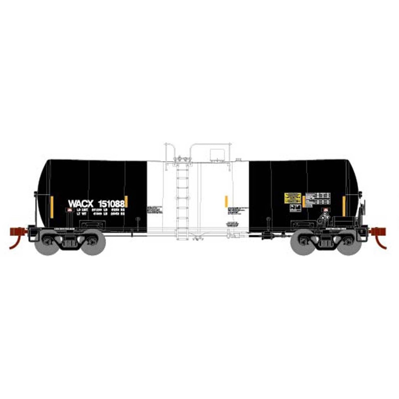 Athearn 16364 HO Scale 16k Clay Slurry Tank Car PCS Phosphate WACX 151088