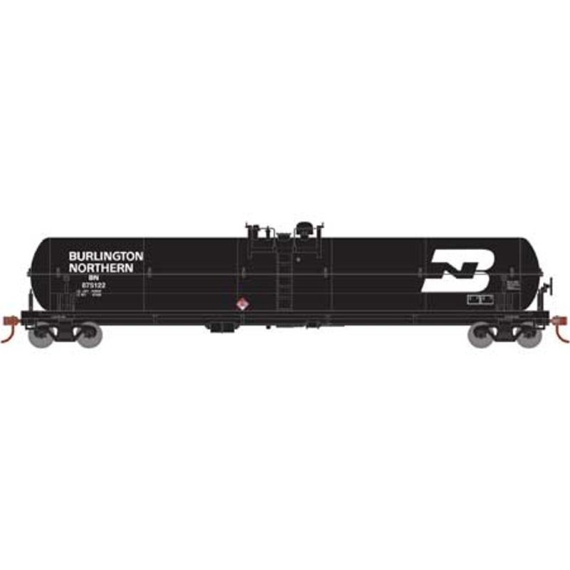 Athearn 18008 HO Scale 62' Tank Car Burlington Northern BN 875122