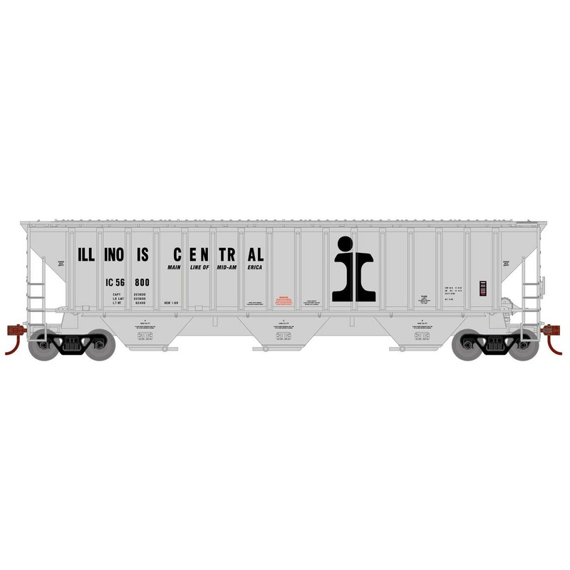 Athearn 18784 HO Scale PS 4740 Covered Hopper Illinois Central IC 56800
