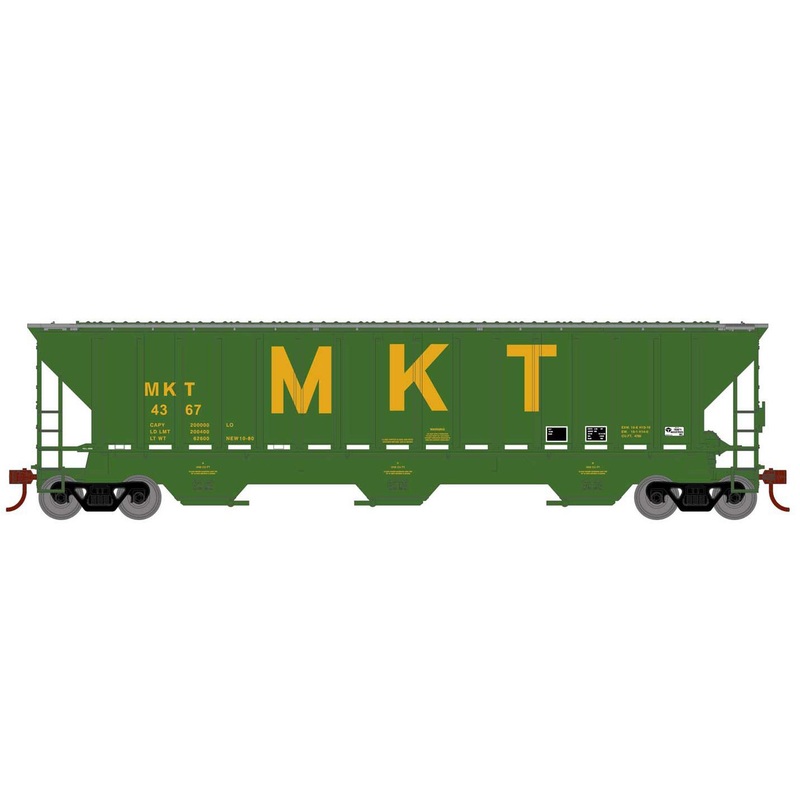 Athearn 18787 HO Scale PS 4740 Covered Hopper Missouri Kansas Texas MKT 4367