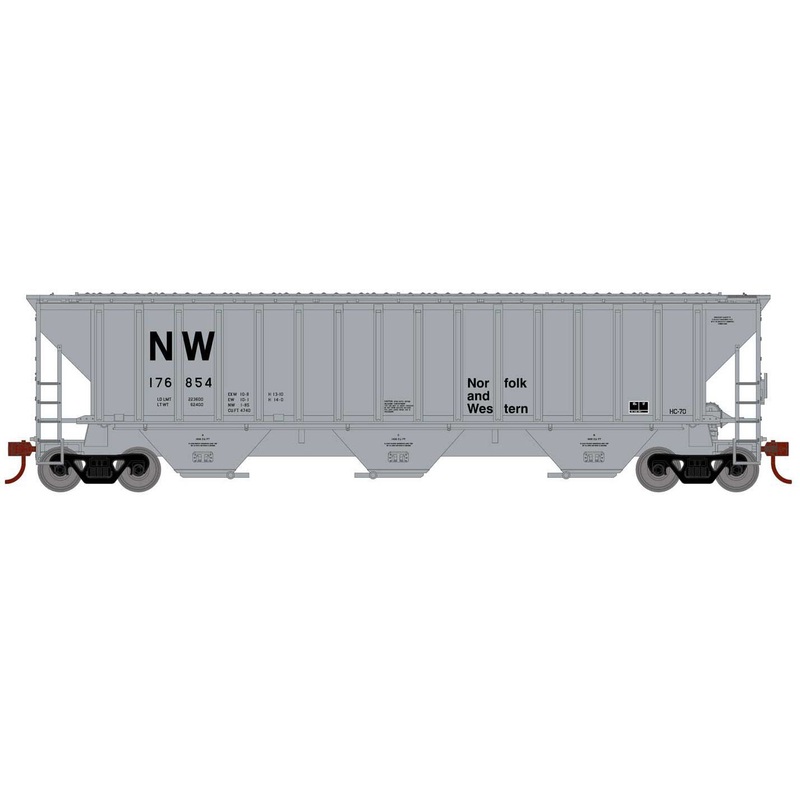 Athearn 18791 HO Scale PS 4740 Covered Hopper Norfolk Western NW 176854