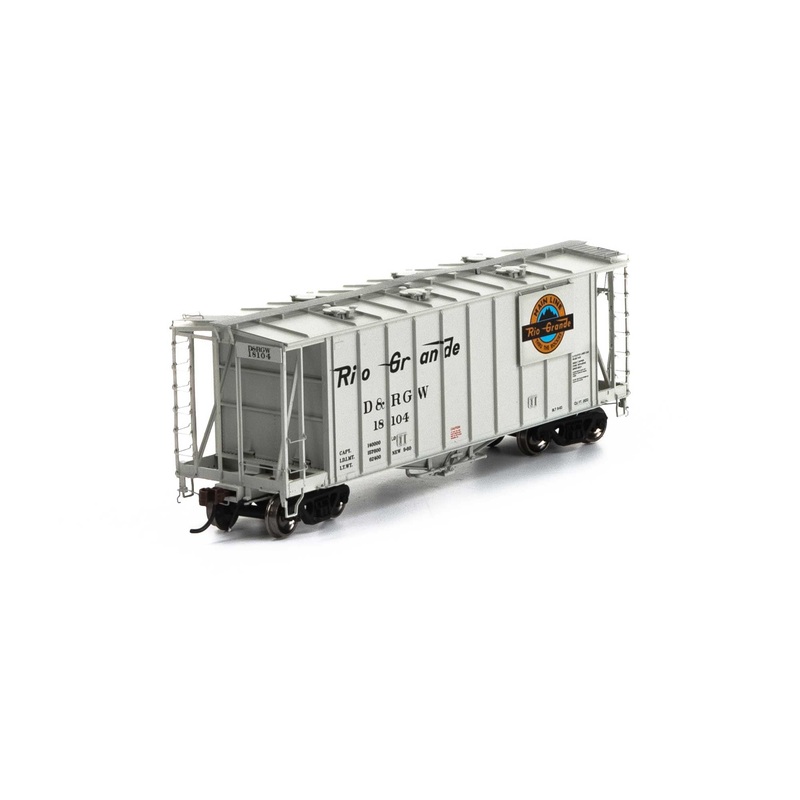 Athearn Genesis G87691 HO Scale GATC 2600 Airslide Hopper Rio Grande D&RGW 18104