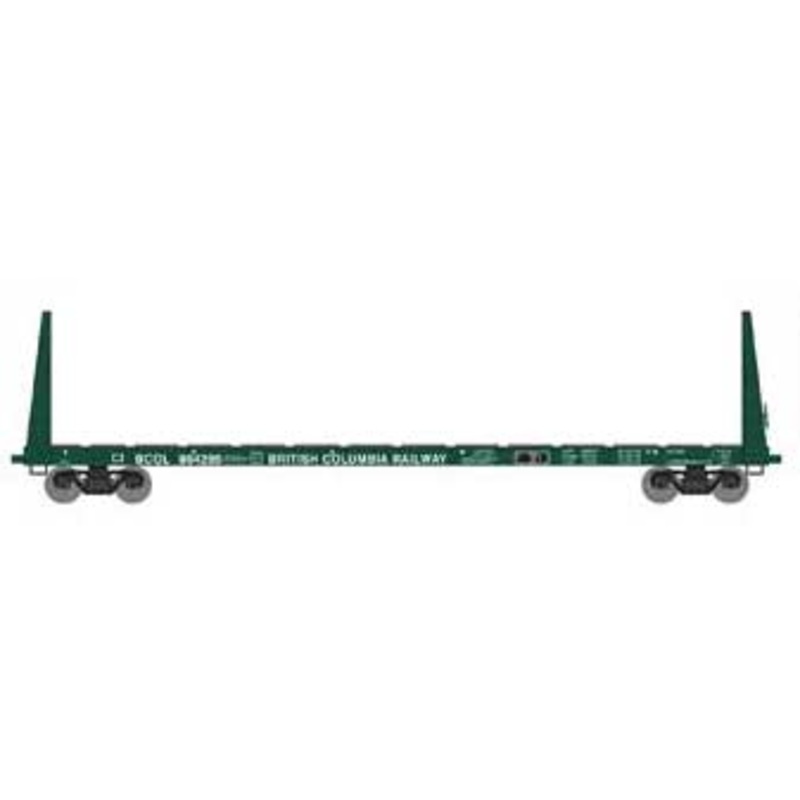 Athearn HO 90533 60' Bulkhead Flatcar British Columbia Railway BCOL 864285