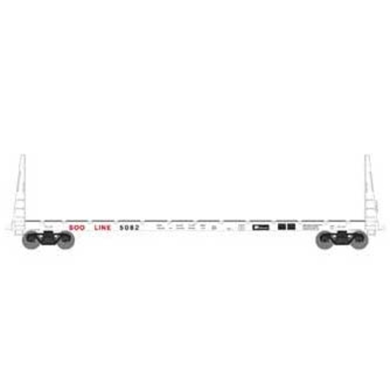 Athearn HO 90550 60' Bulkhead Flatcar SOO Line 5082