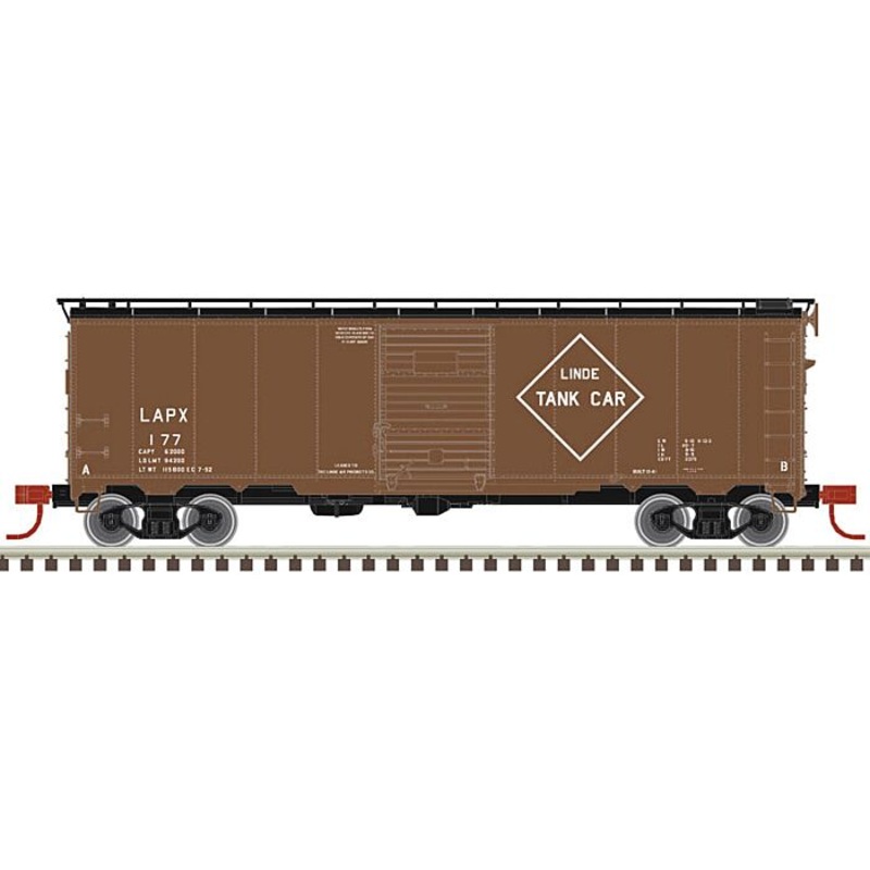 Atlas 20005759 HO Scale 40' 1932 AAR Boxcar Linde Air Products LAPX 161