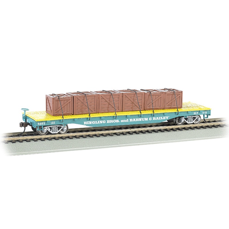 Bachmann 16606 HO Scale Flatcar with Crates Ringling Bros Barnum & Bailey Circus