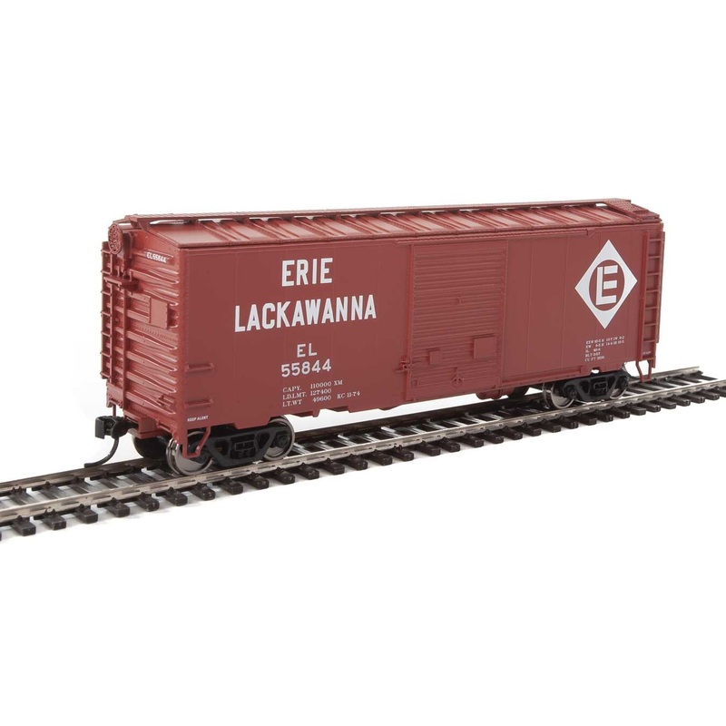 Walthers Mainline 910-2254 HO Scale 40' AAR Boxcar Erie Lackawanna EL 55844