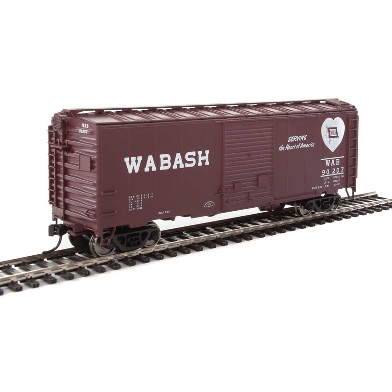Walthers Mainline 910-2266 HO Scale 40' AAR Boxcar Wabash WAB 90207