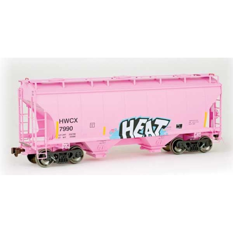 American Limited Models 2032 HO Scale Trinity 3281 2-Bay Covered Hopper Halliburton HWCX 7990
