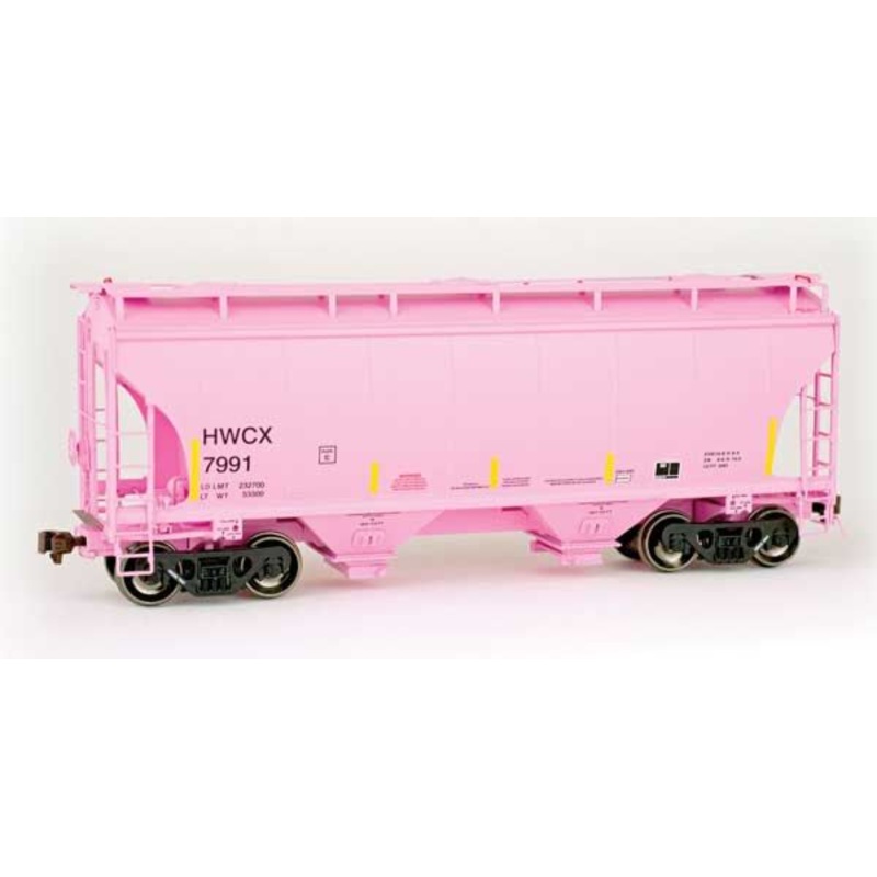 American Limited Models 2035 HO Scale Trinity 3281 2-Bay Covered Hopper Halliburton HWCX 7991