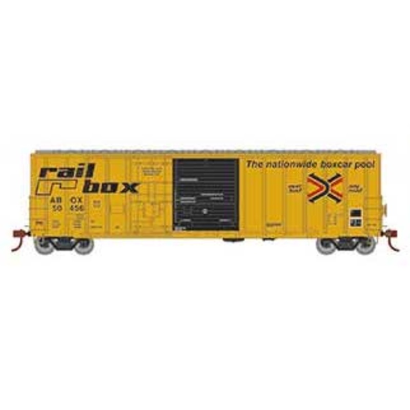 Athearn 26729 HO Scale 50' FMC Combo Door Boxcar "Early" Railbox ABOX 50456