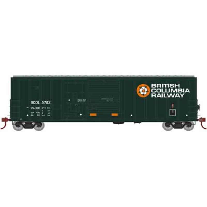 Athearn 71019 HO Scale 50' FMC Combo Door Boxcar British Columbia Railway BCR 5782