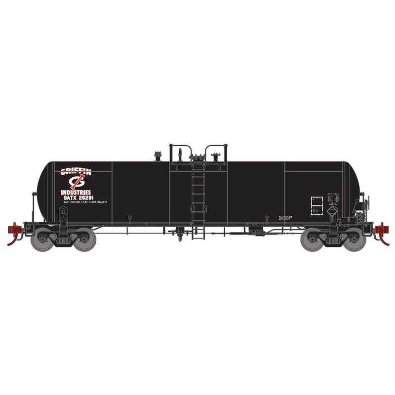Athearn Genesis G40193 HO Scale GATC 20,000 Gal Tank Car GI GATX 26296