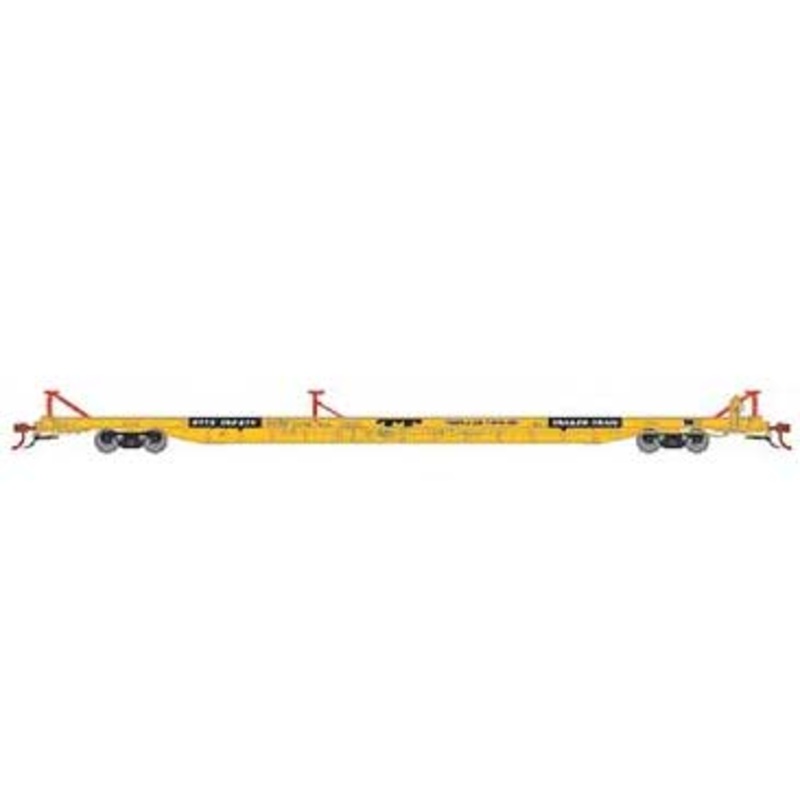 Athearn Genesis G69600 HO Scale F89-F TOFC Flatcar Trailer Train Yellow RTTX 152371