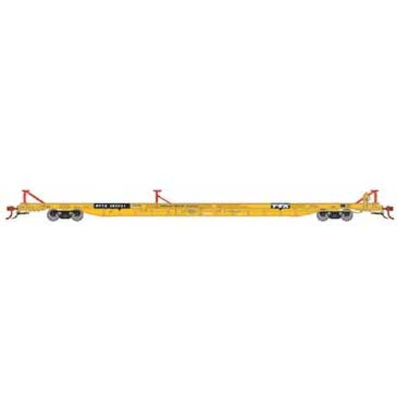 Athearn Genesis G69602 HO Scale F89-F TOFC Flatcar Trailer Train Yellow RTTX 151741