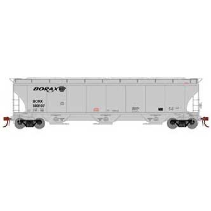 Athearn Genesis G90012 HO Scale Trinity 3 Bay Covered Hopper Borax BORX 500107
