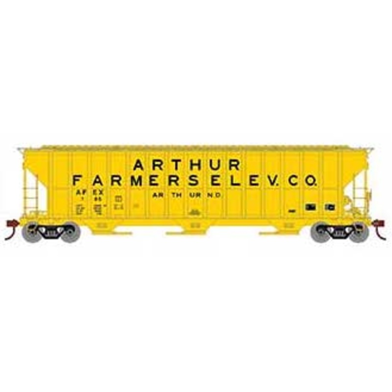 Athearn RTR 81577 HO 54' FMC 4700 Covered Hopper Arthur Farmers Elevator AFEX 106