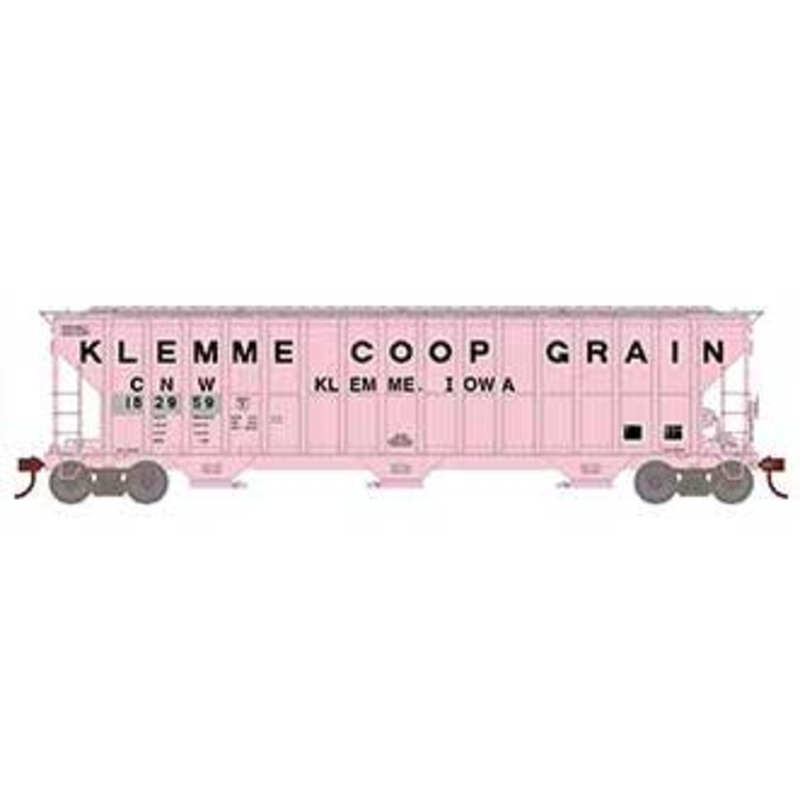 Athearn RTR 81583 HO 54' FMC 4700 Covered Hopper Patched C&NW 182959