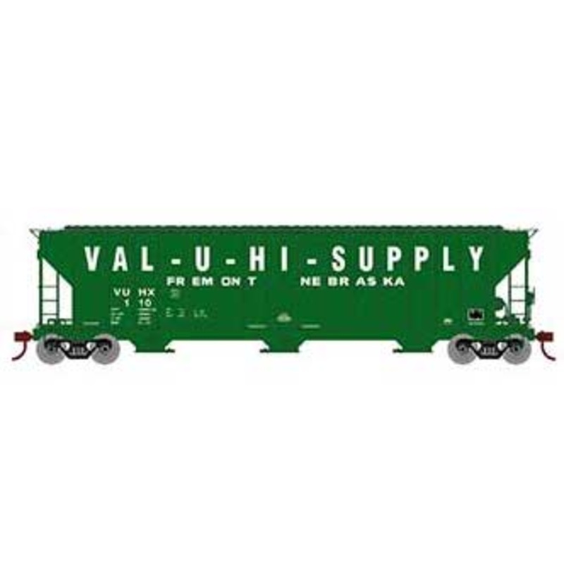 Athearn RTR 81590 HO 54' FMC 4700 Covered Hopper Val-U-Hi VUHX 110