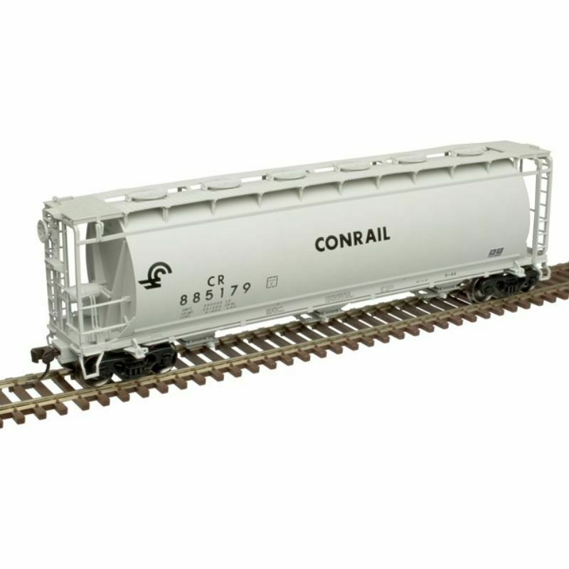 Atlas 20005762 HO 3 Bay Cylindrical Covered Hopper Conrail CR 884914