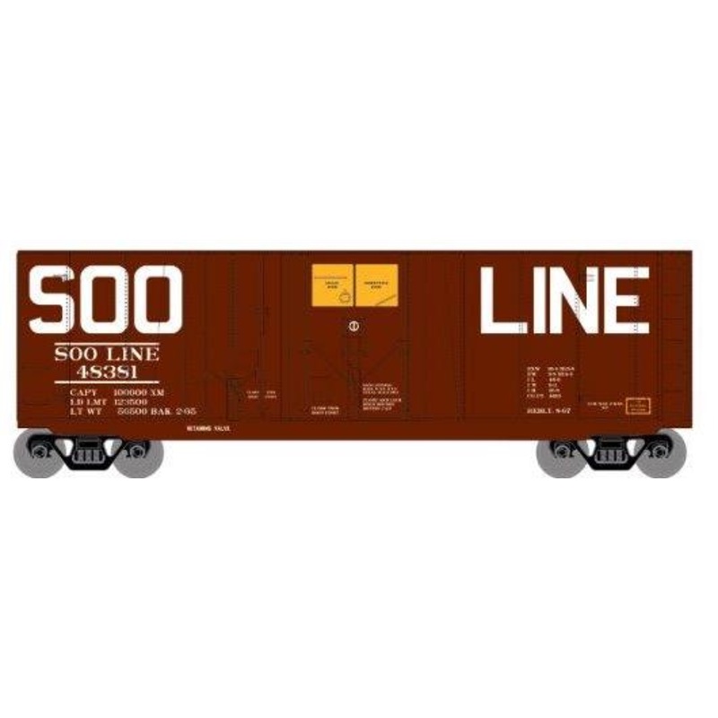 Roundhouse 1014 HO Scale 40' Grain Boxcar SOO Line 48381