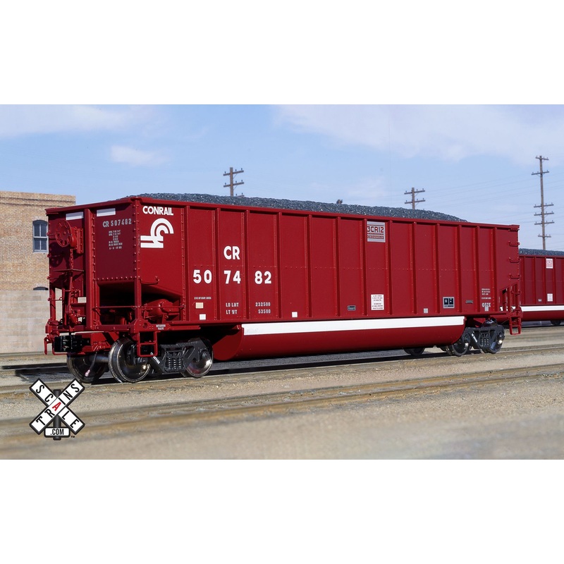 ScaleTrains Rivet HO Scale Bethgon G52X Coal Gondola Conrail Oxide Red Small Logo CR # Varies