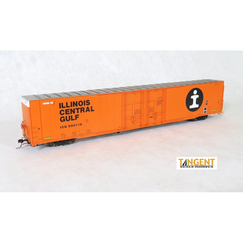 Tangent Scale Models 25030-03 HO Scale Greenville 86' Auto Parts Boxcar Illinois Central ICG 680115
