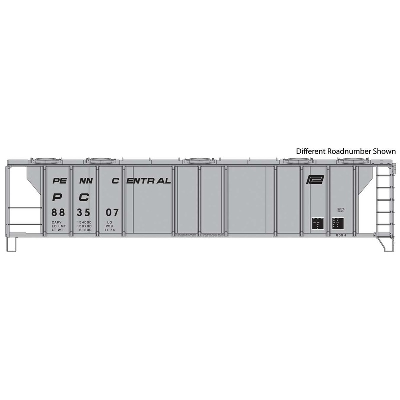 Walthers 910-7032 HO Scale PS2 2893 Covered Hopper Penn Central PC 883595
