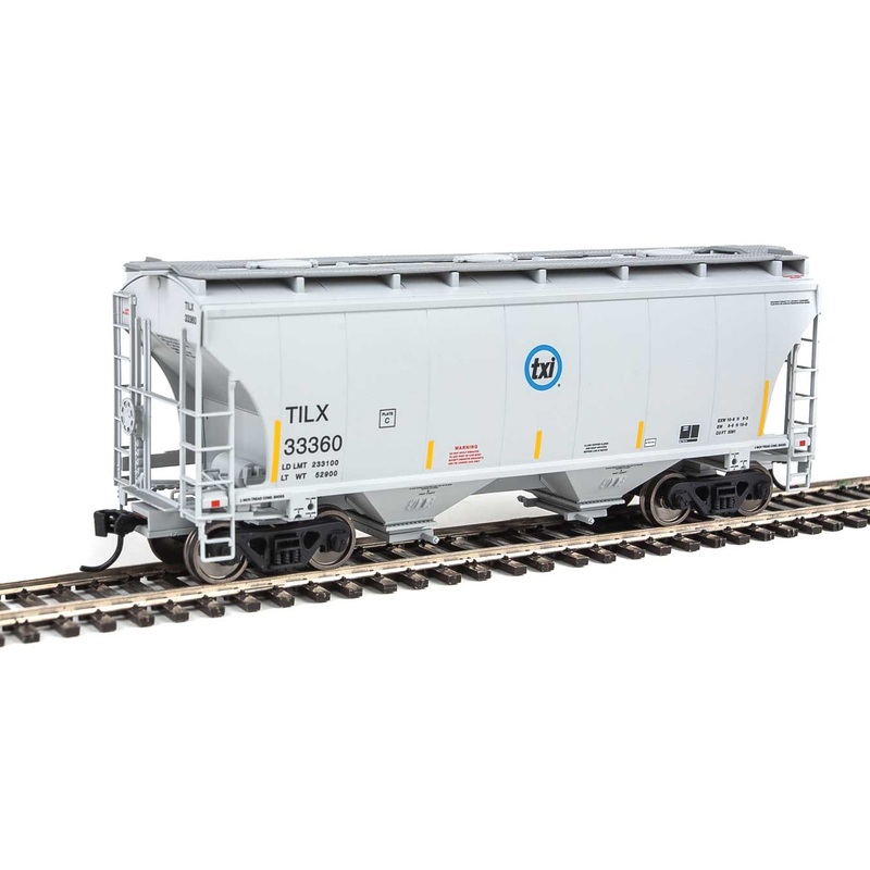 Walthers 910-7550 HO 39' Trinity 3281 2-Bay Covered Hopper txi TILX 33360