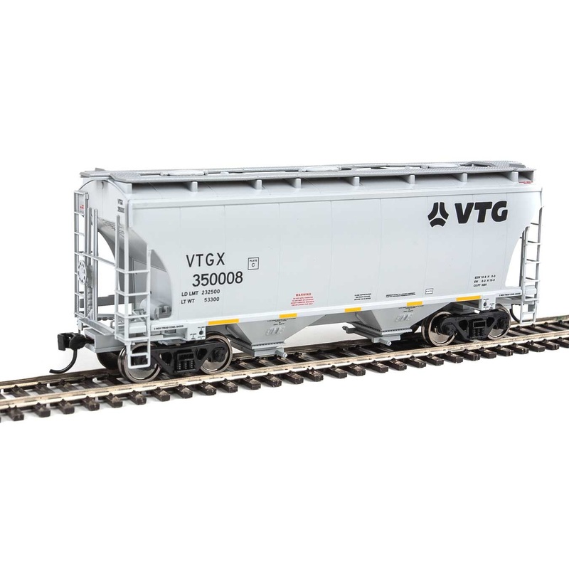 Walthers 910-7564 HO 39' Trinity 3281 2-Bay Covered Hopper VTG North America VTGX 350008