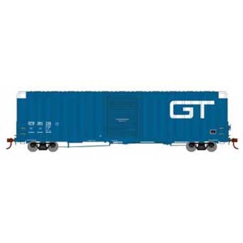 Athearn 16113 HO Scale FMC 60' Double Door Hi-Cube Boxcar Grand Trunk Western GTW 384736