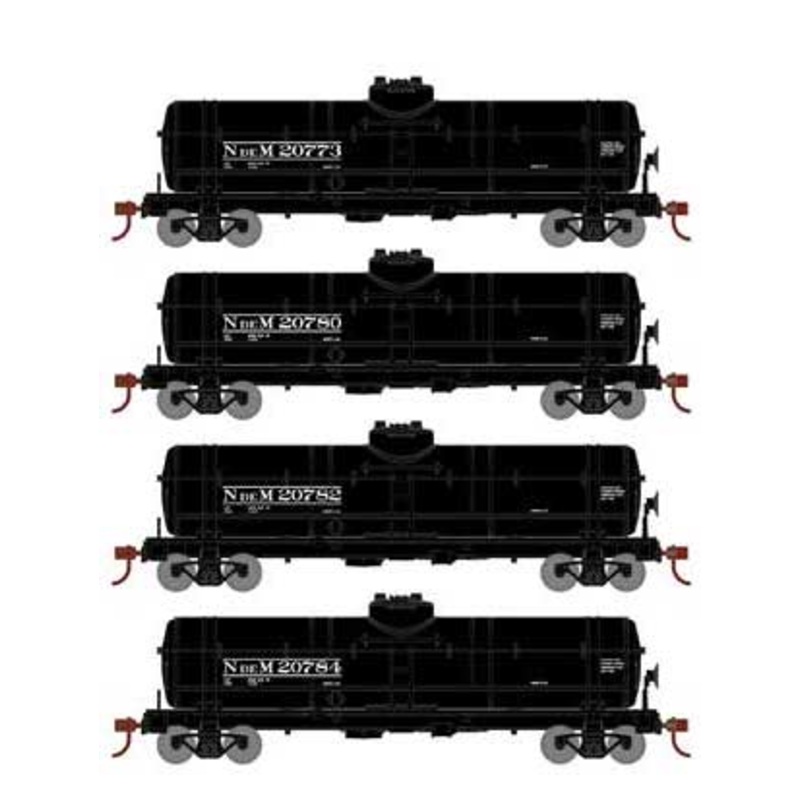Athearn 3388 HO Scale Single Dome Tank Car Nacionales de Mexico NdeM 4 Pack