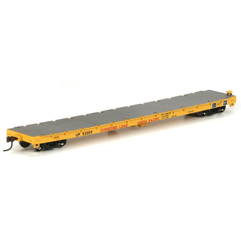 Athearn HO Scale 97828 60' Flatcar Union Pacific UP 52009