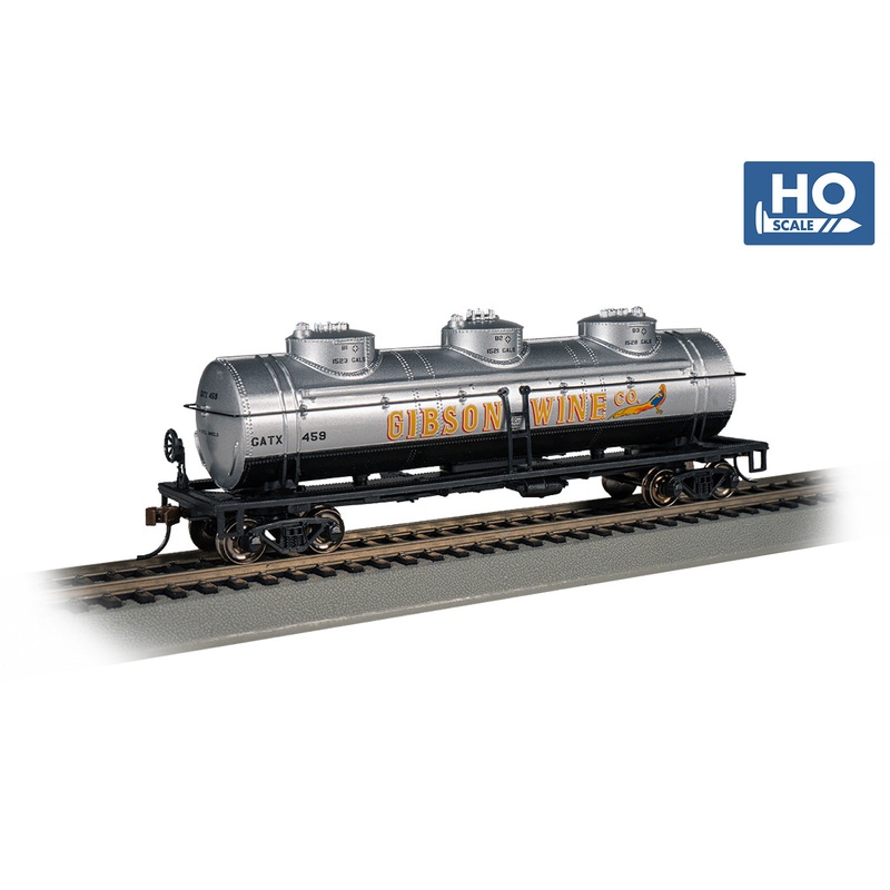 Bachmann 17115 HO Scale 3 Dome Tank Car Gibson Wine Co. GATX 459