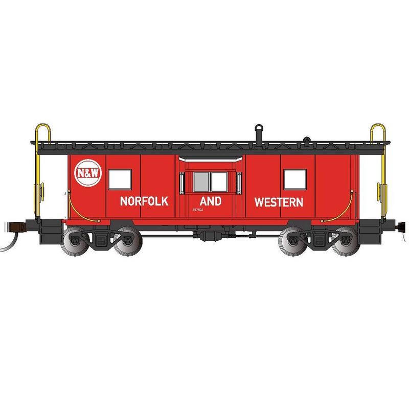 Bachmann 73208 HO Scale Bay Window Caboose Norfolk & Western NW 557592