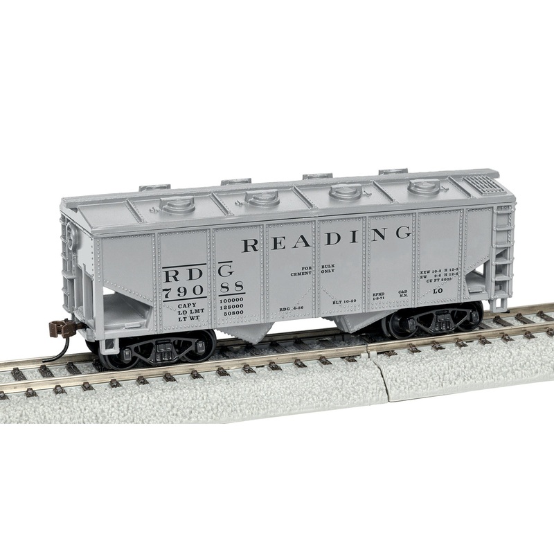 Lionel 1954390 HO Scale 2 Bay Covered Hopper Reading RDG 79088