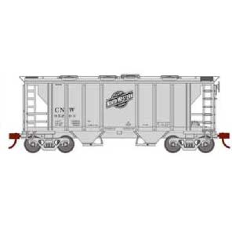 Roundhouse 2389 HO PS-2 2003 2 Bay Covered Hopper Chicago NorthWestern C&NW 95203