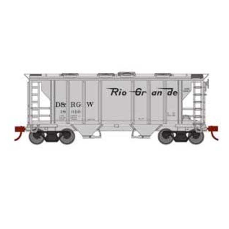 Roundhouse 2398 HO PS-2 2003 2 Bay Covered Hopper Rio Grande D&RGW 18010