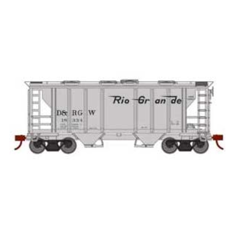 Roundhouse 2399 HO PS-2 2003 2 Bay Covered Hopper Rio Grande D&RGW 18334