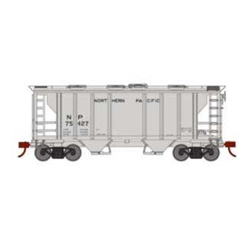 Roundhouse 2419 HO PS-2 2003 2 Bay Covered Hopper Northern Pacific NP 75427