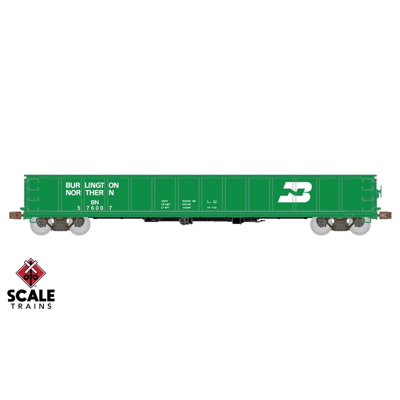 ScaleTrains Kit Classics 1170 Havelock Shops 52'6" Gondola Burlington Northern BN 576007