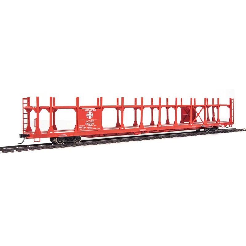 Walthers 910-8001 HO Scale Bi- Level Open Auto Carrier Santa Fe ATSF 88707