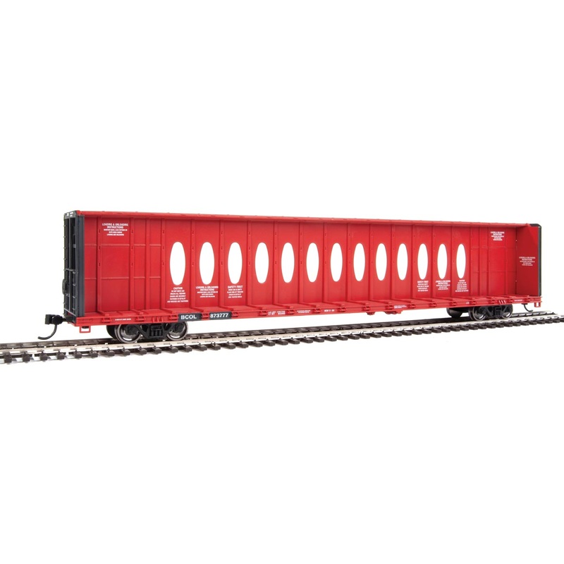 Walthers Mainline 910-4824 HO Scale Centerbeam Flatcar British Columbia BCOL 873777